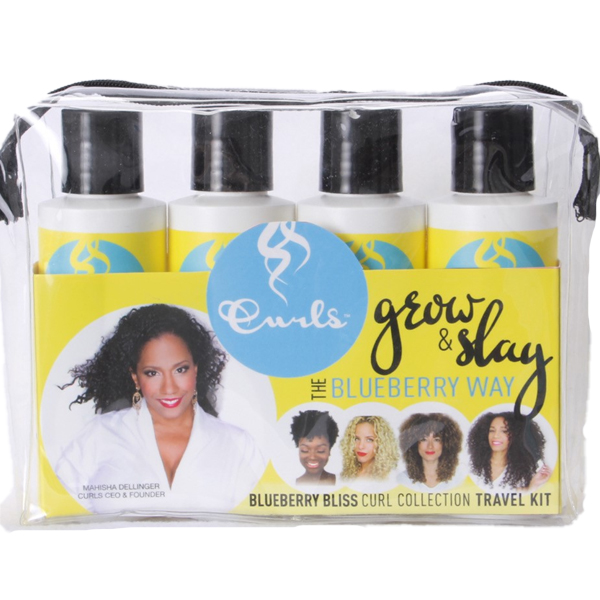 Blueberry Bliss Curl Collection Travel Kit, 4 x 95 ml