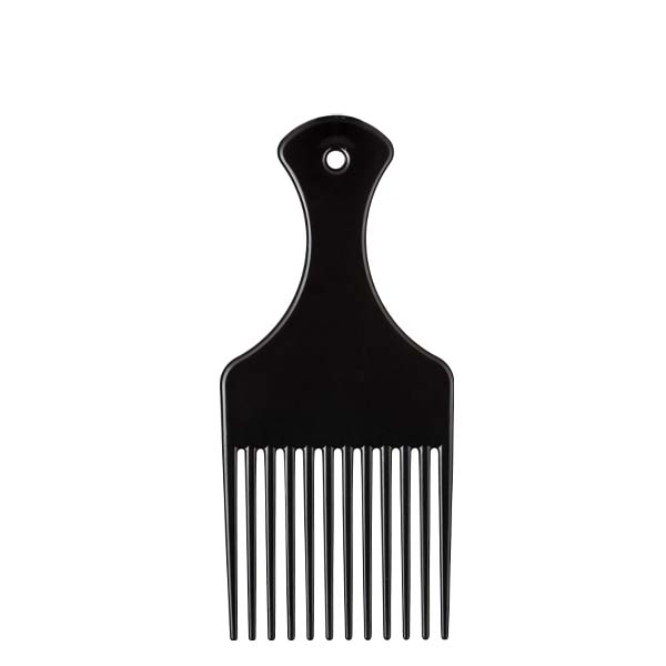 Afro Comb black plastic 16,5cm