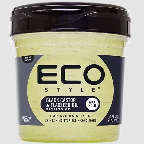Eco Style Black Castor Oil & Flaxseed Oil Styling Gel, 473ml