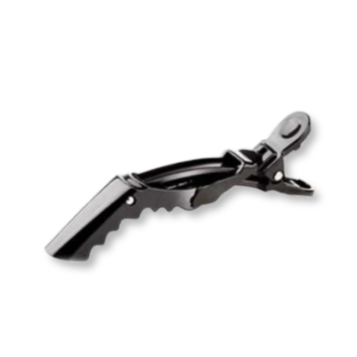 Crocodile Clips 6pk plastic 10cm, Black