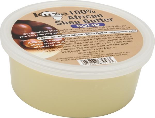 100%  African Shea Butter Solid White, 227 g