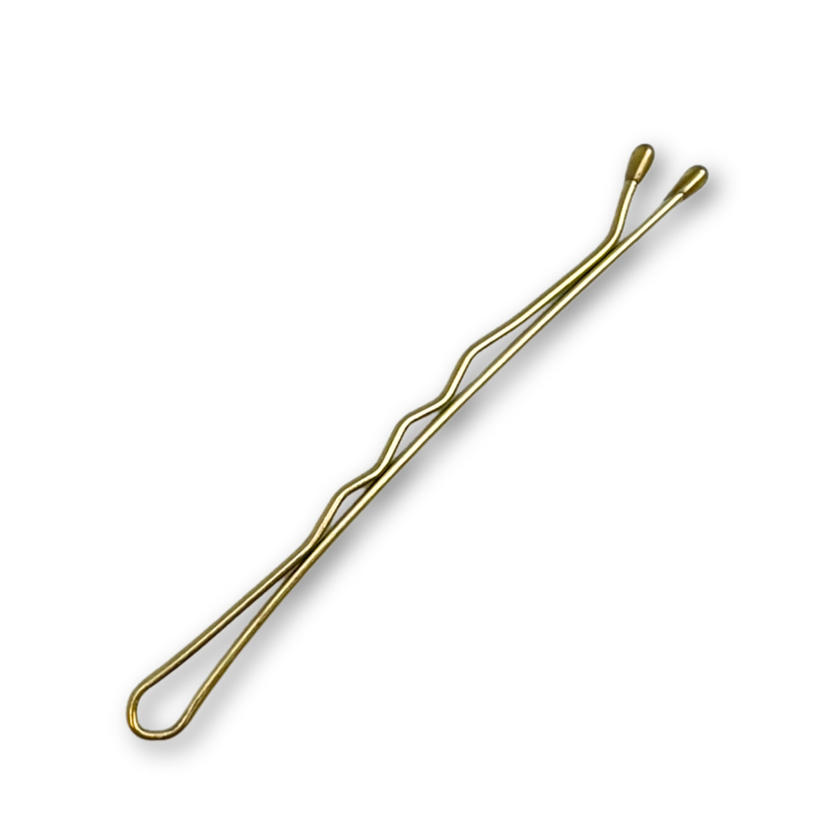 Bobby Pins Crimped 5cm 20pk, Brass