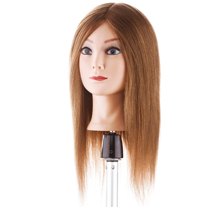Training Head 40cm, Farge 6 - 100% human hair
