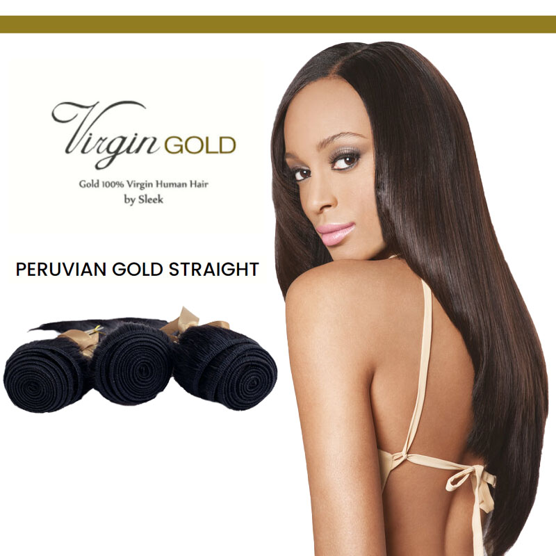 Virgin Gold Peruvian Straight 35cm (14")