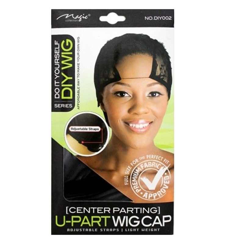 U-Part Wig Cap, Center Parting