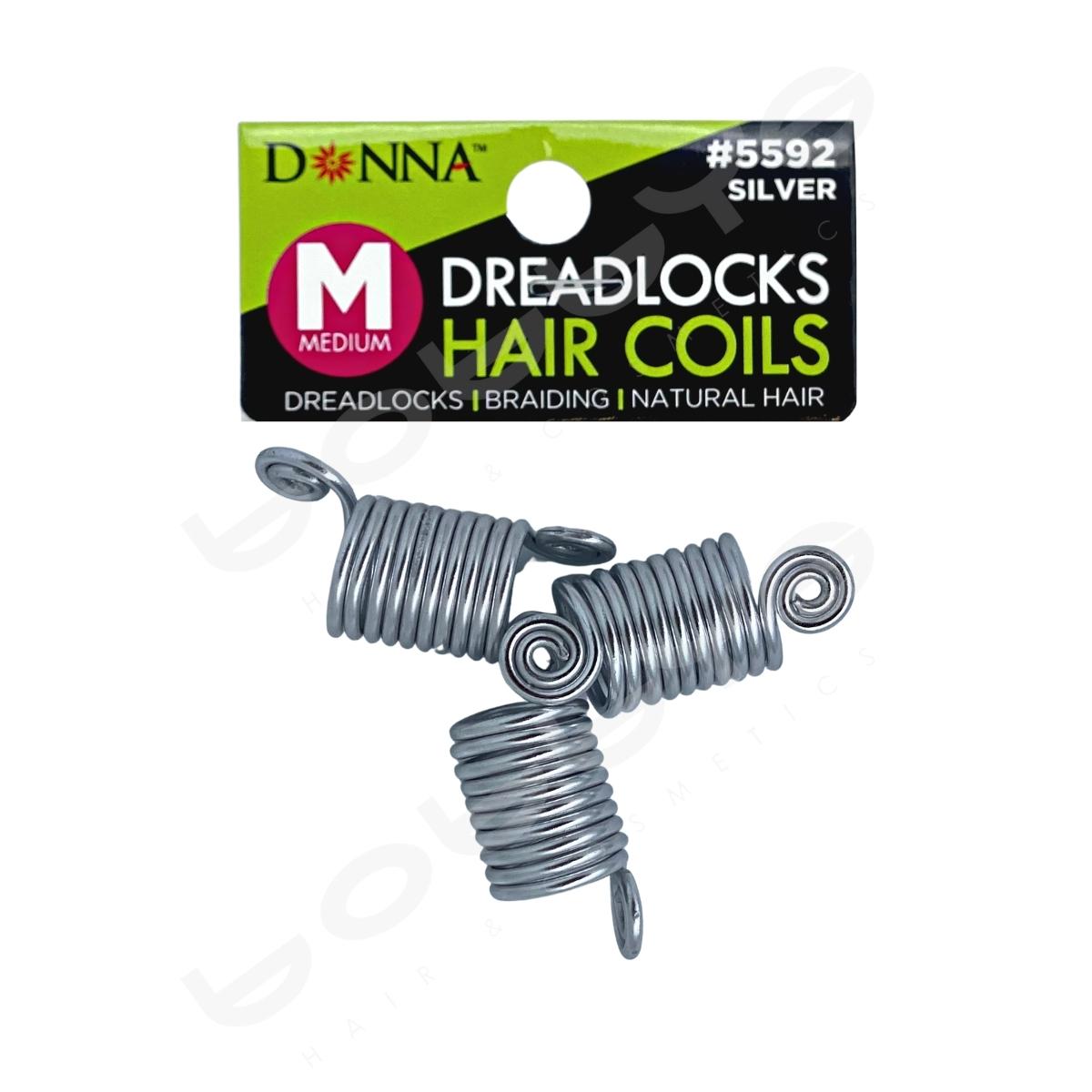 Dreadlock Hair Coils Silver