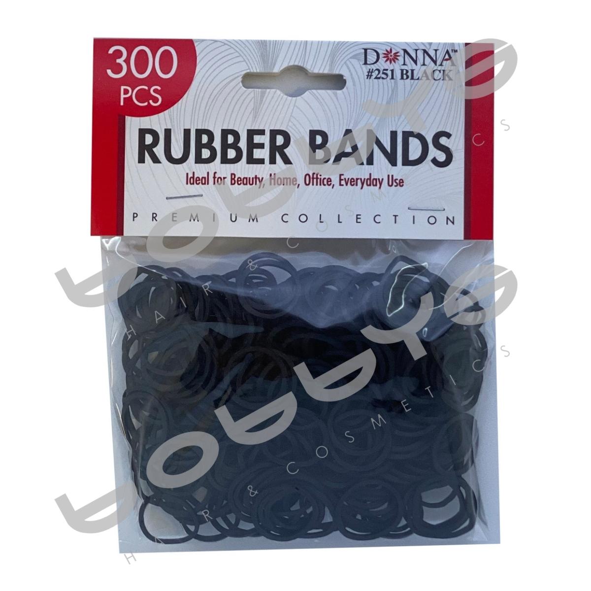 300 Rubber Bands Black