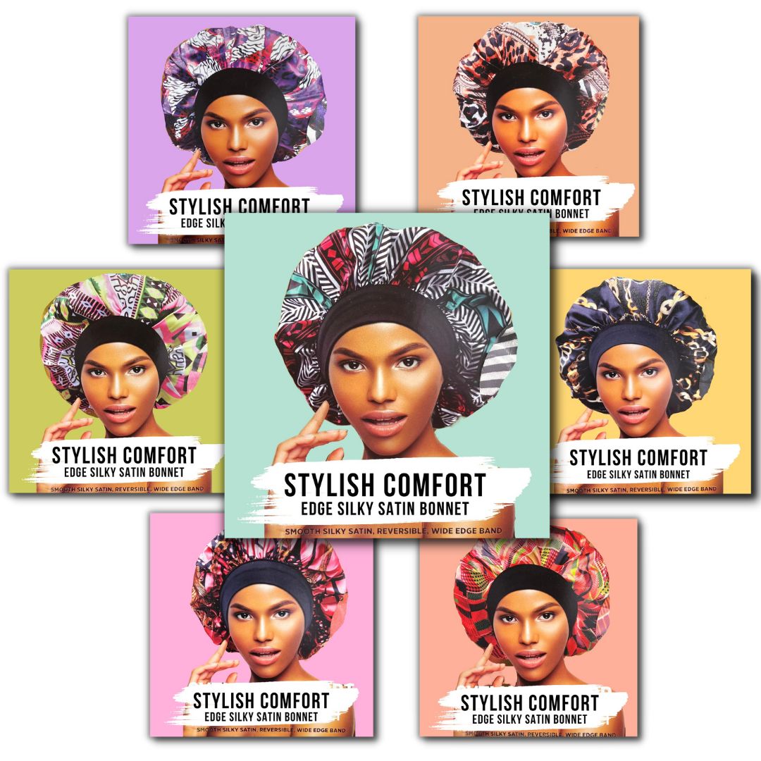 Stylish Comfort Edge Silky Satin Bonnet