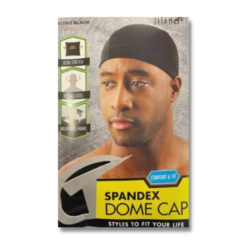 Dome Cap, Black (Spandex)