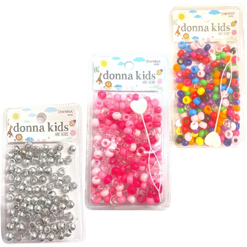 Donna Kids Hair Beads w/ Beader Small Size