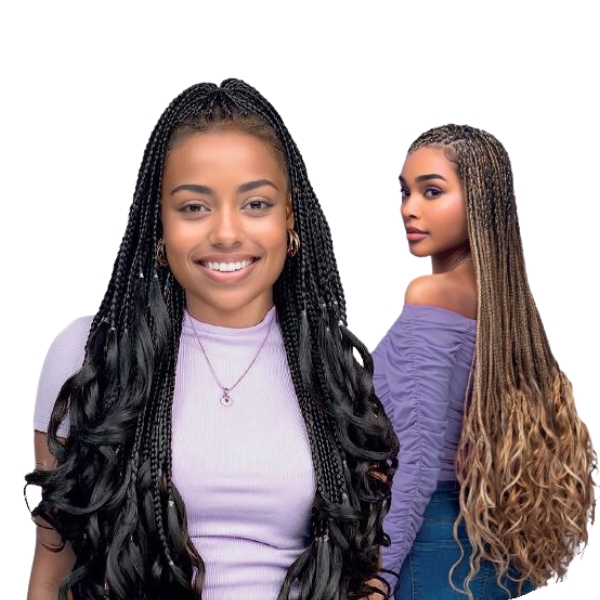 Spiral French Curl 22" Braids 3x pcs Pre-Stretched