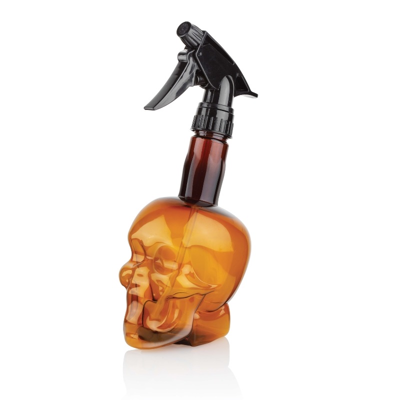 Water Spray Bottle Skull Brown