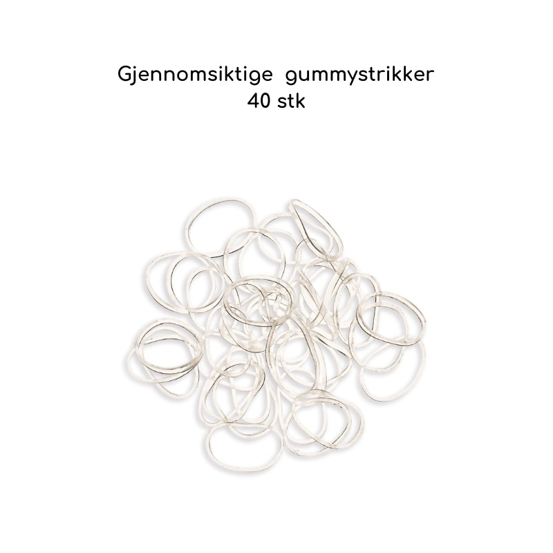 Transparent Rubber Bands Large 40pcs-0