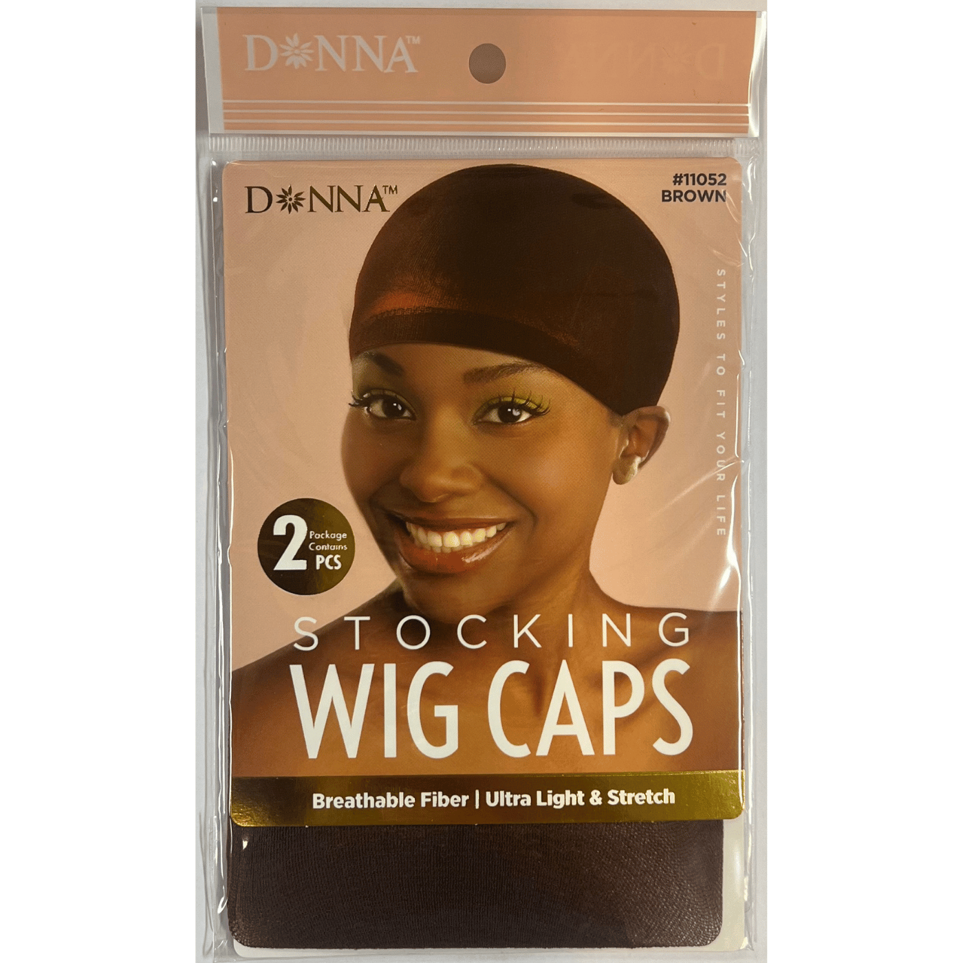 Stocking Wig Caps Brown