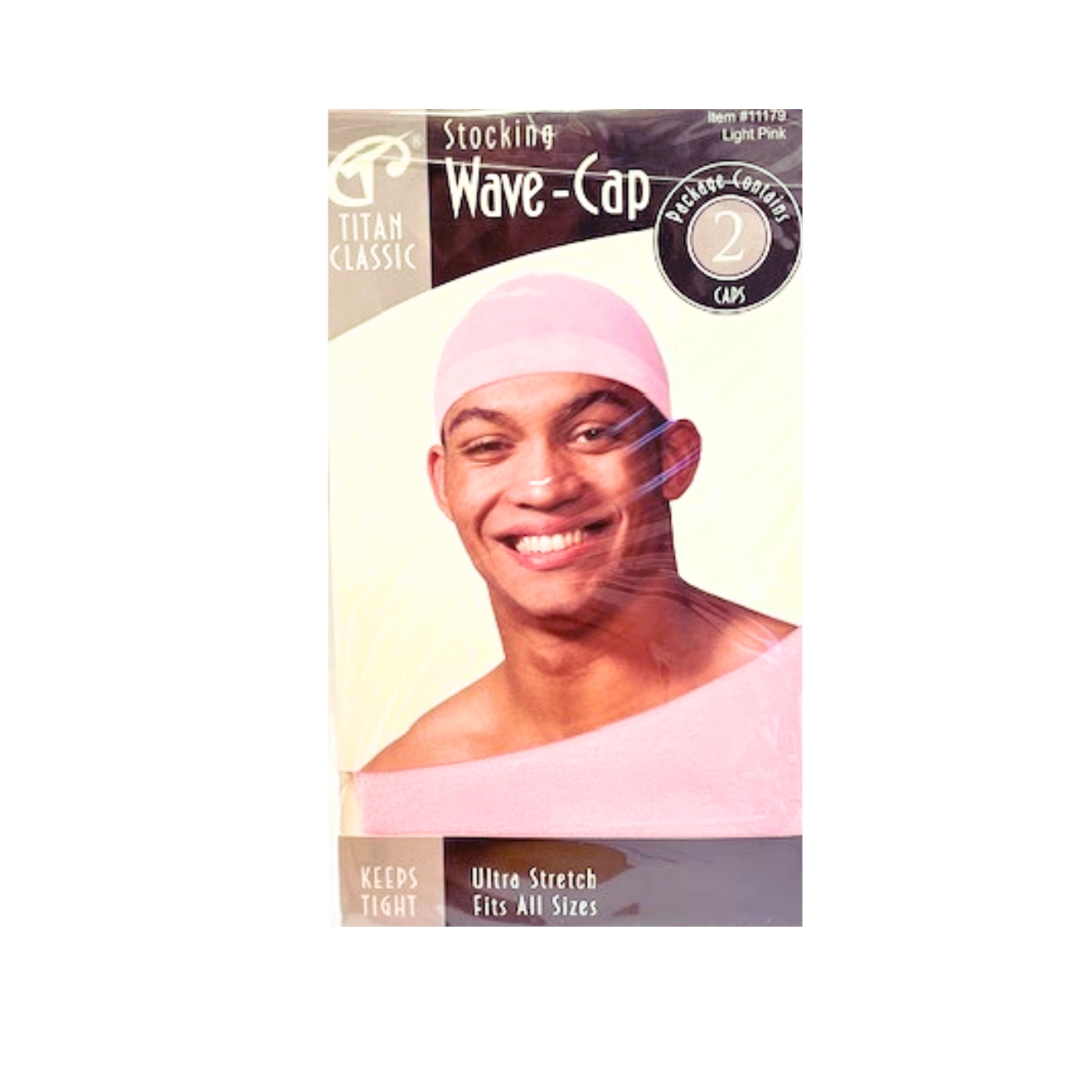 Stocking Wave-Cap PINK, 2pcs